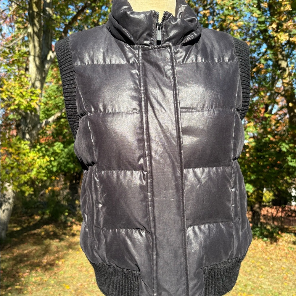 BCBGMAXAZRIA Women's Black Puffer Vest